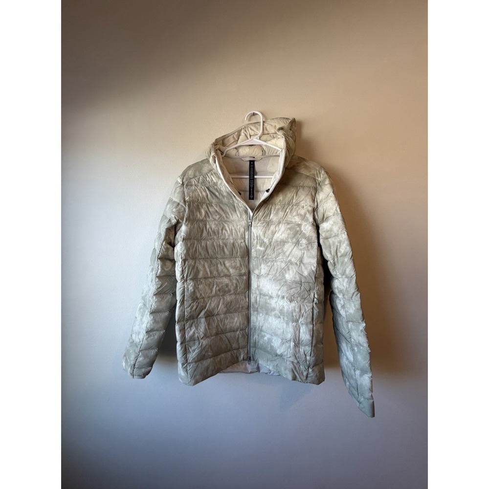 Lululemon Navigation Stretch Down Jacket Mesosphere White Opal Raw Linen Size‎ S